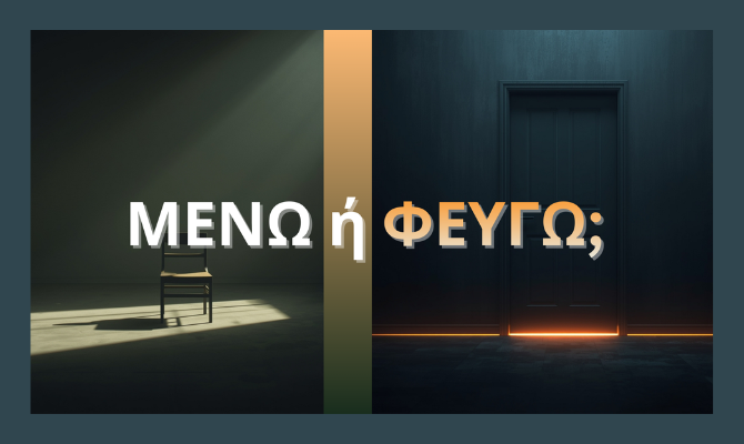 Συμβιβάζεσαι; ή Απλά Φοβάσαι να Φύγεις;